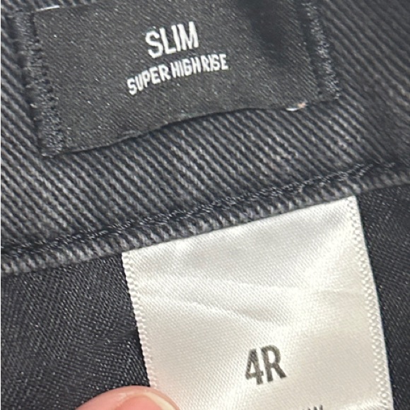 Express Slim High Rise Distressed Women Jeans Sz 4R - Picture 2 of 10